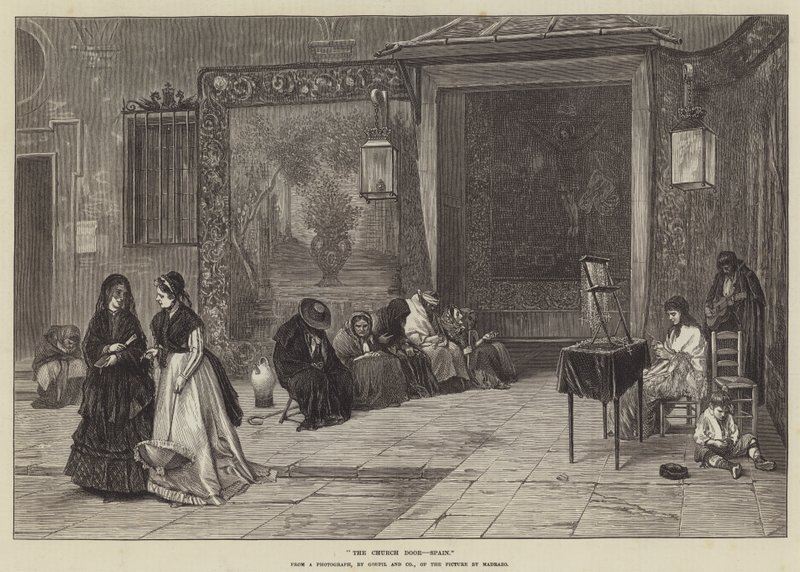 Die Kirchentür, Spanien von English School