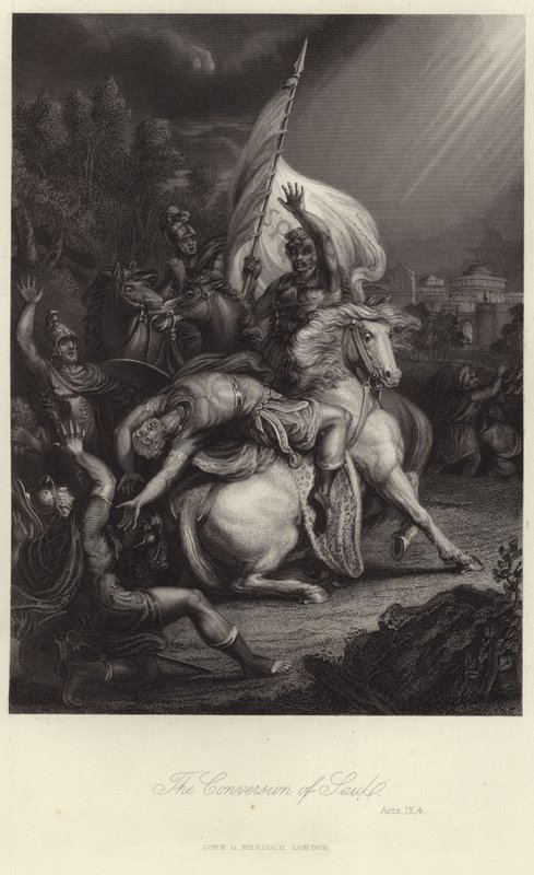 Die Bekehrung des Heiligen Paulus von English School