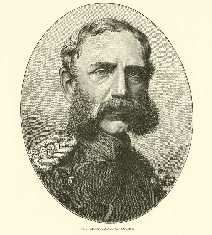 Der Kronprinz von Sachsen, August 1870 von English School