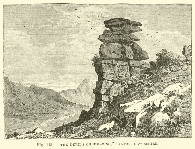 Der Teufels-Käse-Ring, Lynton, Devonshire von English School