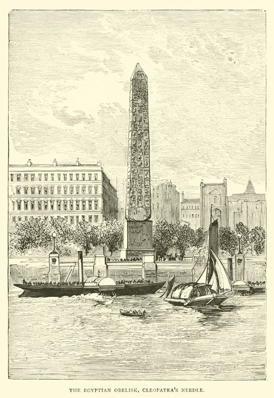 Der ägyptische Obelisk, Kleopatras Nadel von English School