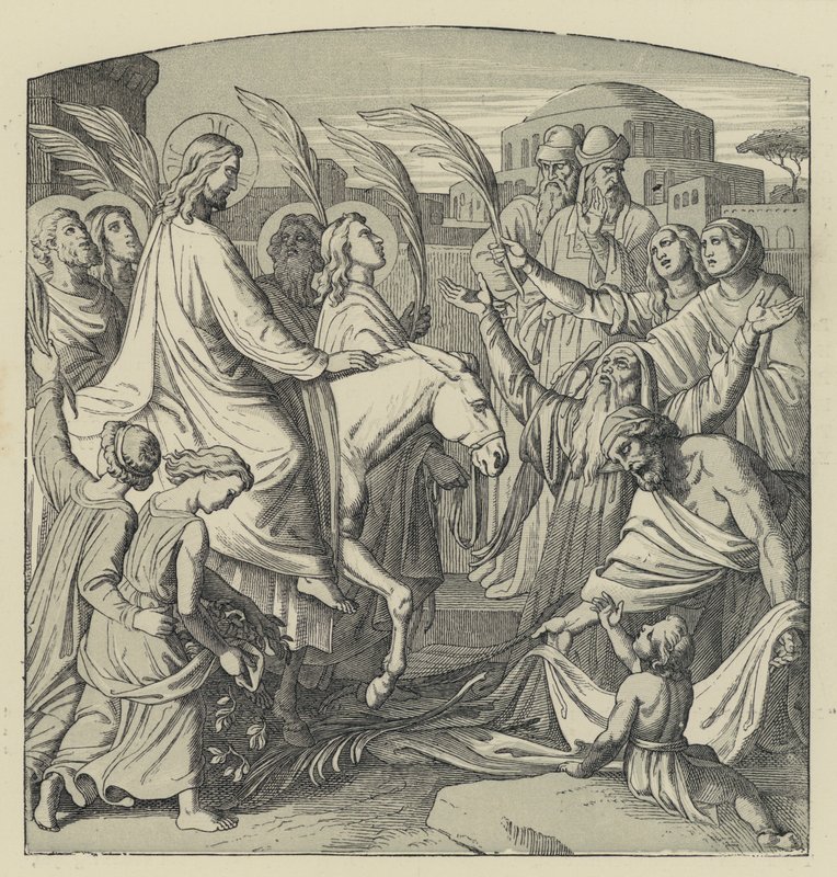Der Einzug in Jerusalem (Gravur) von English School