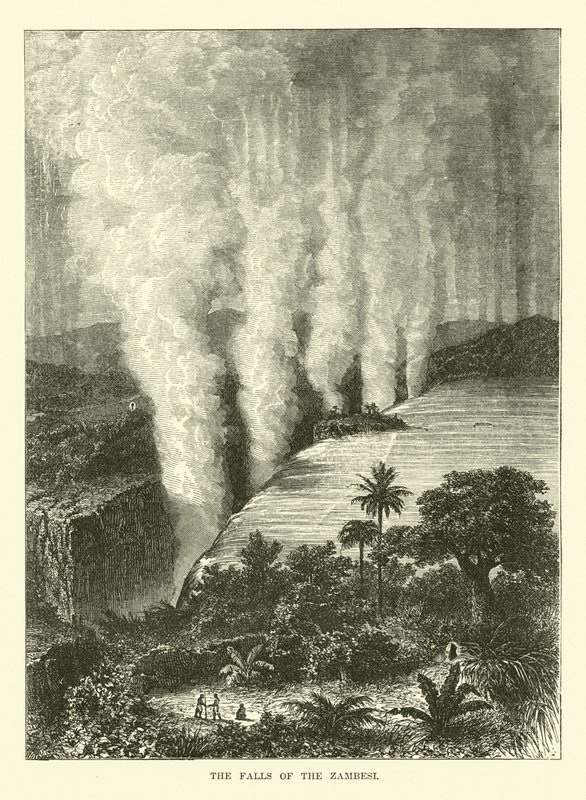 Die Wasserfälle des Sambesi von English School