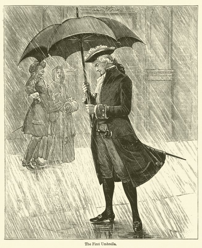 Der erste Regenschirm von English School