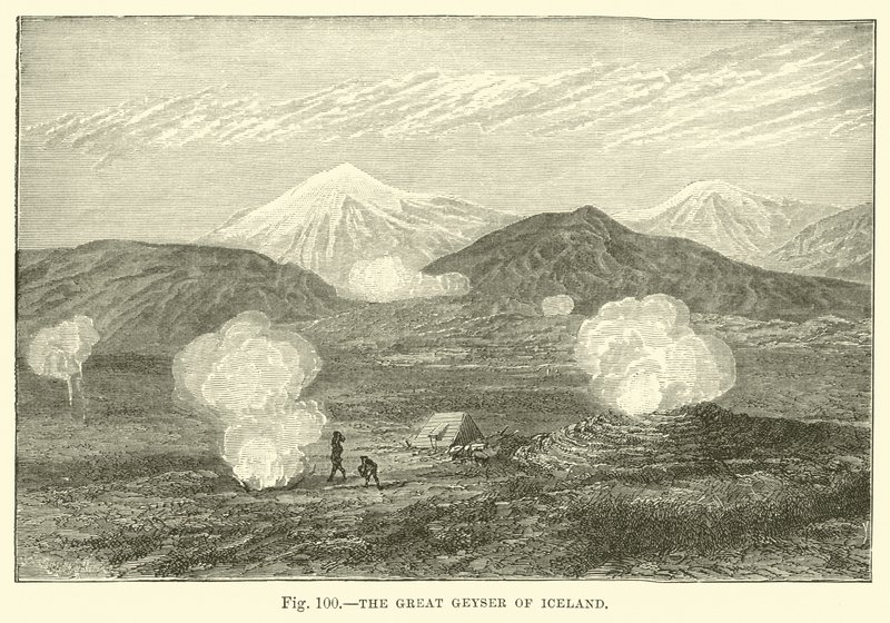 Der Große Geysir von Island von English School