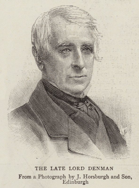 Der verstorbene Lord Denman (Gravur) von English School