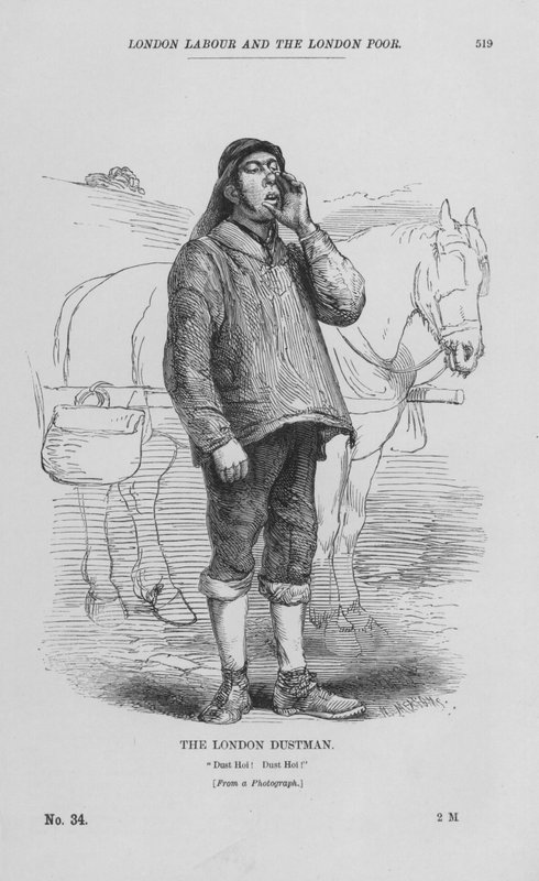 Der Londoner Müllmann (Gravur) von English School