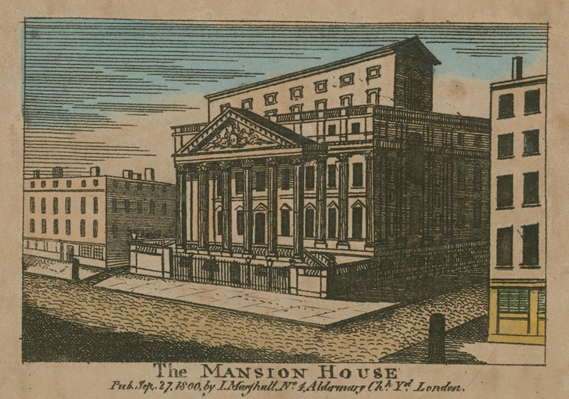 Das Mansion House, London von English School
