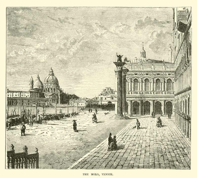 Der Molo, Venedig von English School