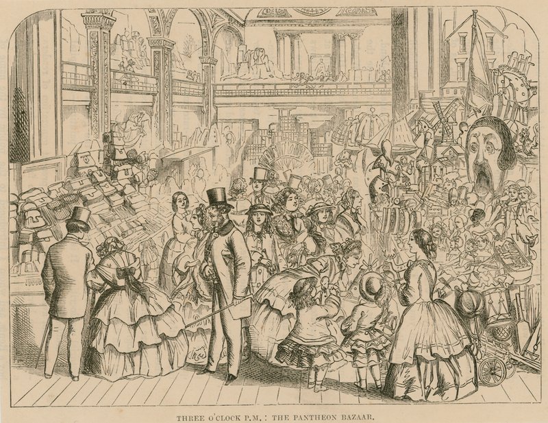 Der Pantheon-Basar, Oxford Street, London von English School