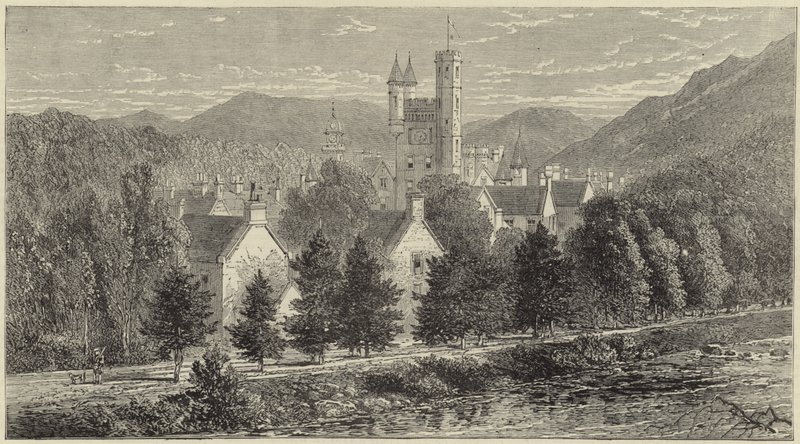 Die Königin in Balmoral von English School