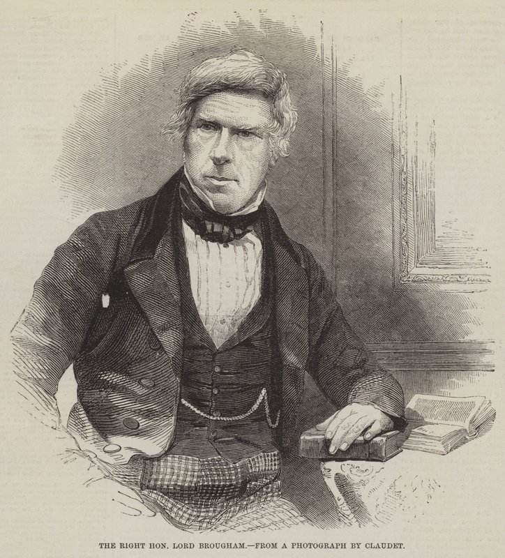 Der ehrenwerte Lord Brougham (Gravur) von English School