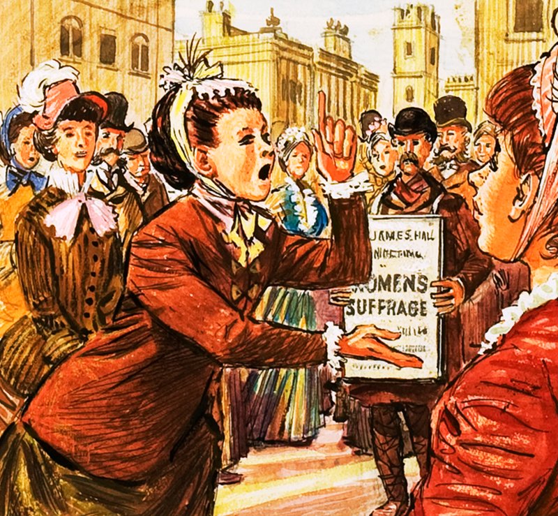 Die Suffragettenbewegung von English School