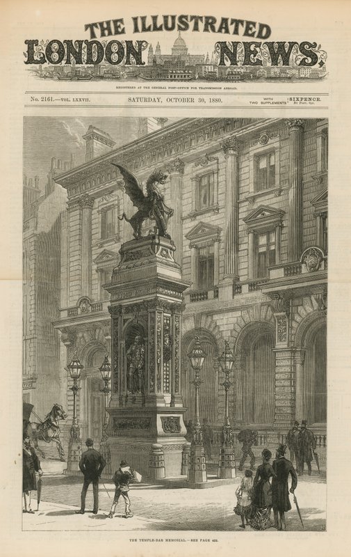 Das Temple Bar Denkmal von English School