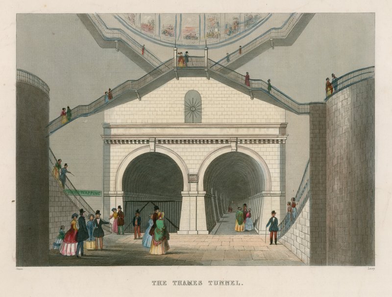 Der Thames-Tunnel von English School