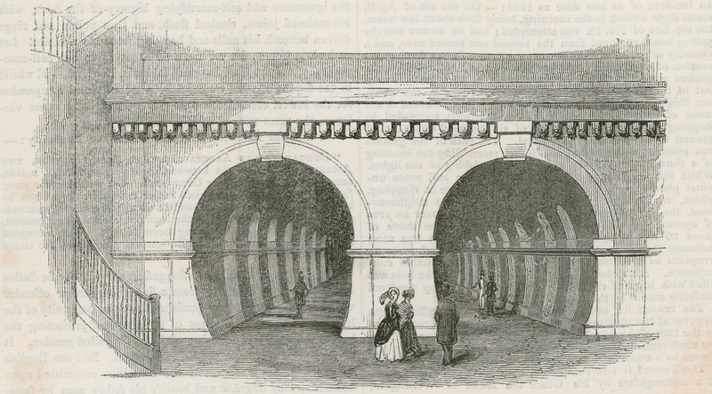Der Thames-Tunnel von English School