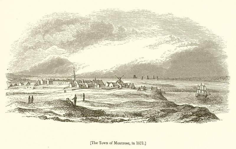 Die Stadt Montrose, 1571 von English School