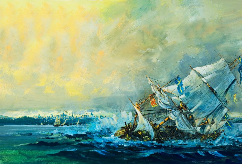 Die Vasa sinkt von English School