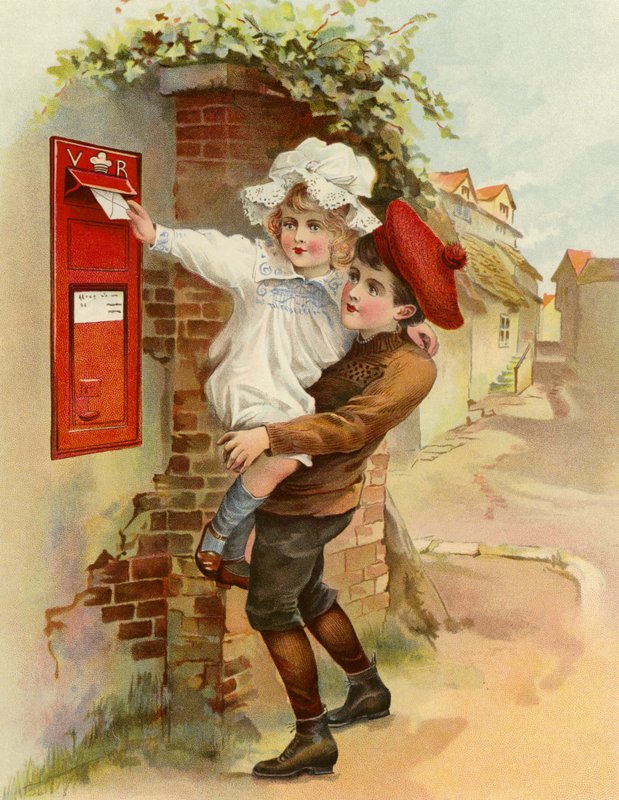 Der Dorfbriefkasten von English School