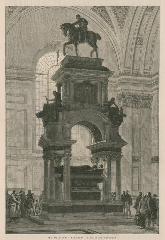 Das Wellington-Denkmal in der St. Pauls Kathedrale von English School