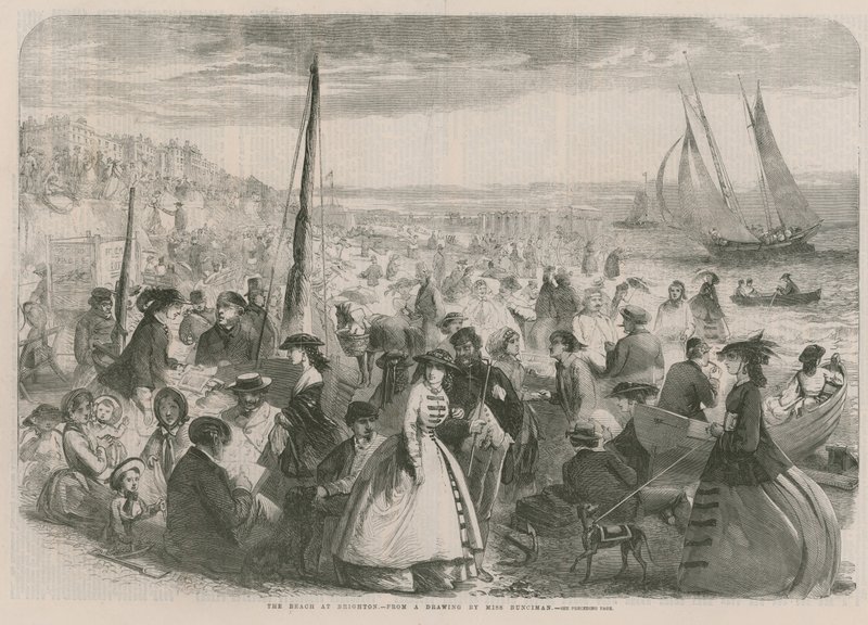 Der Strand in Brighton von English School