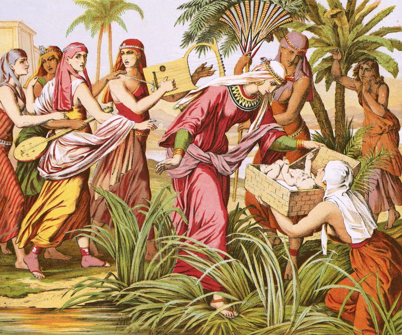 Das Auffinden des Moses von English School