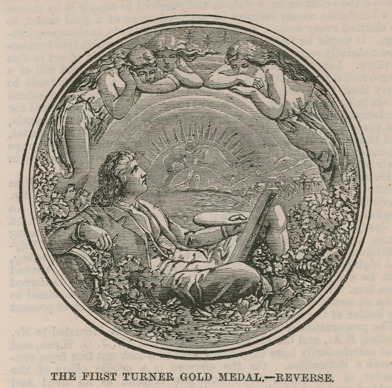 Die erste Turner Goldmedaille (Rückseite) von English School