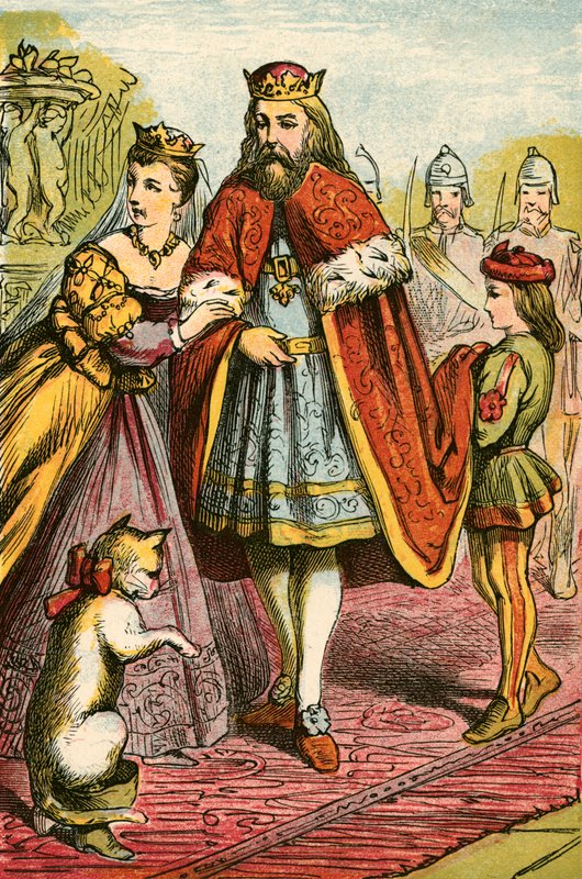 Der König und die Prinzessin besuchen den Marquis von English School