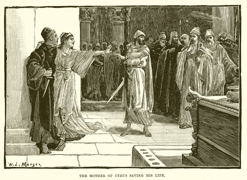 Die Mutter von Kyros rettet ihm das Leben von English School