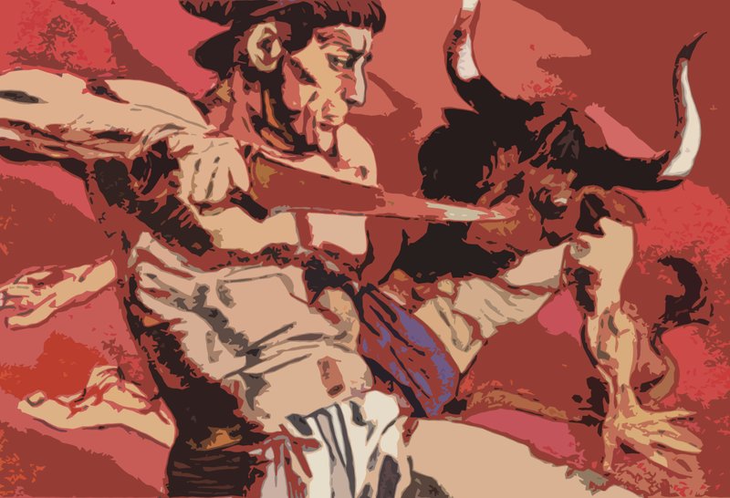 Theseus und der Minotaurus von English School