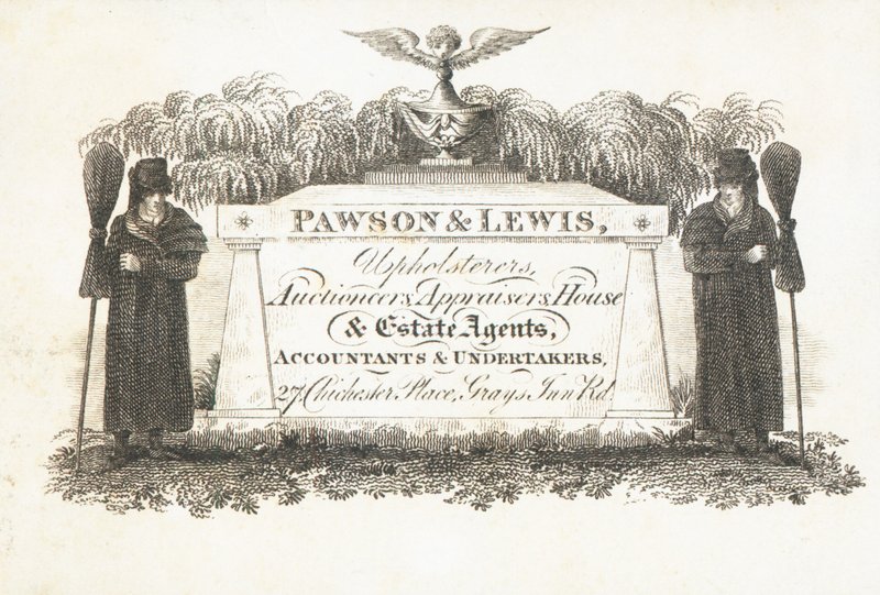 Handelskarte, Pawson & Lewis von English School