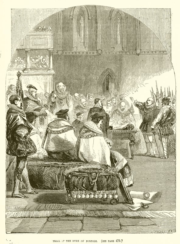 Prozess gegen den Herzog von Norfolk von English School