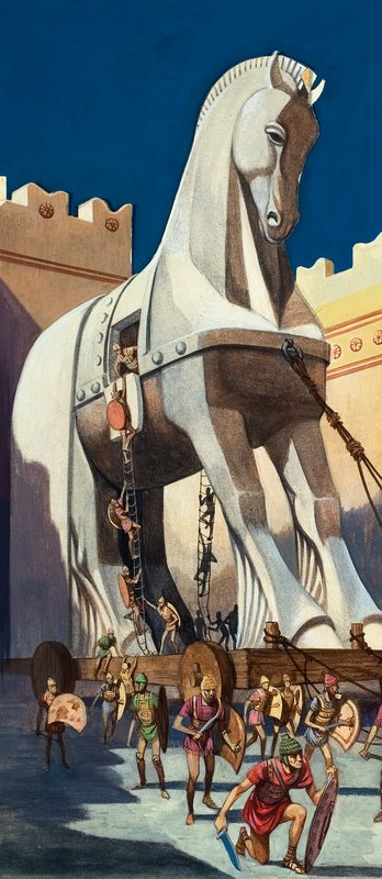Trojanisches Pferd von English School