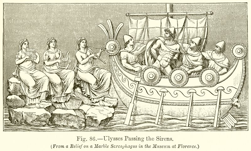 Odysseus passiert die Sirenen von English School