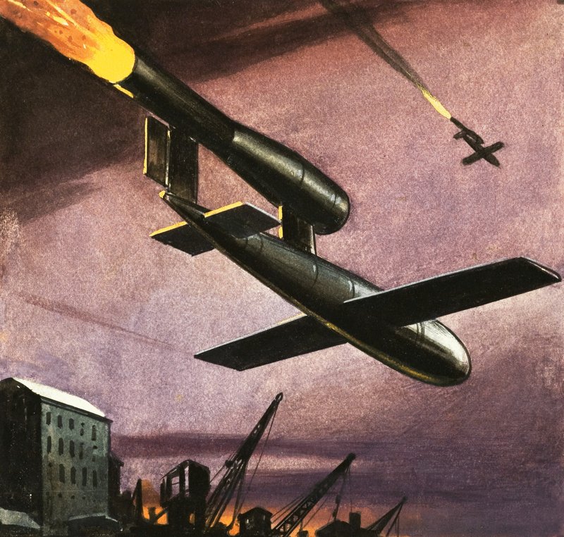 V1-Rakete Doodlebug von English School