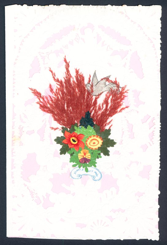 Viktorianische Valentinskarte von English School