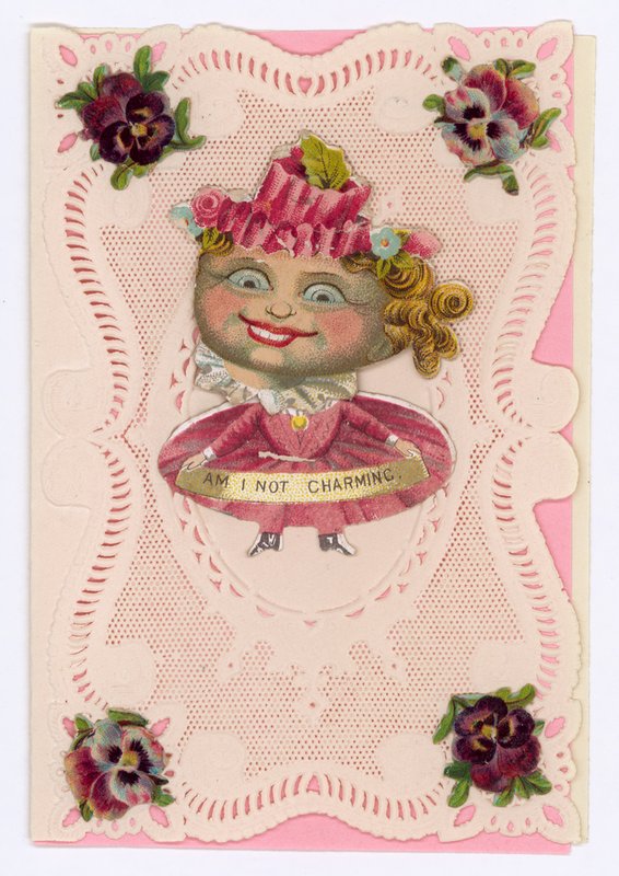 Viktorianische Valentinskarte von English School