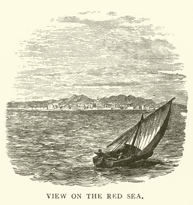 Blick auf das Rote Meer von English School