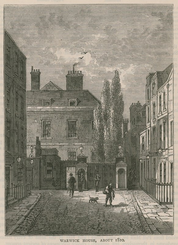 Warwick House, London, um 1810 von English School