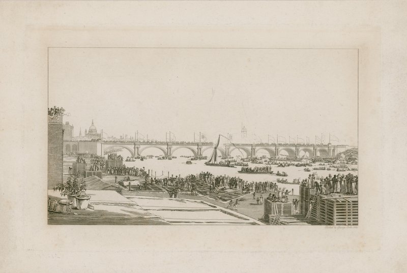 Waterloo-Brücke, London von English School