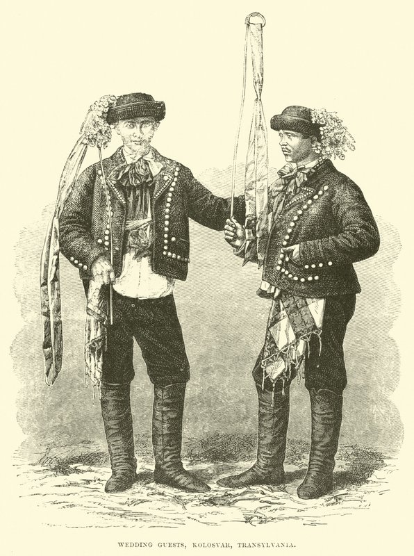 Hochzeitsgäste, Kolosvar, Transsilvanien von English School