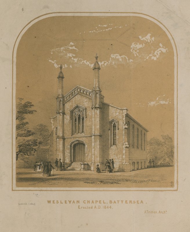Wesleyanische Kapelle in Battersea von English School