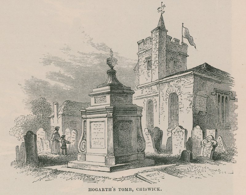 William Hogarths Grab, Chiswick von English School