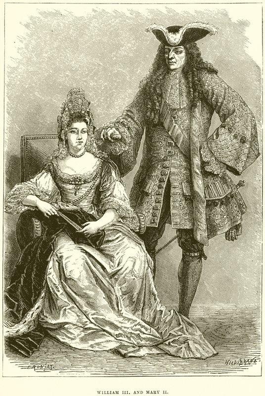 Wilhelm III. und Maria II. von English School