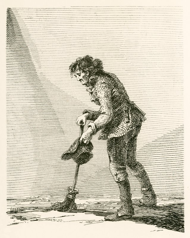 William Tomlins, ein Straßenkehrer von English School