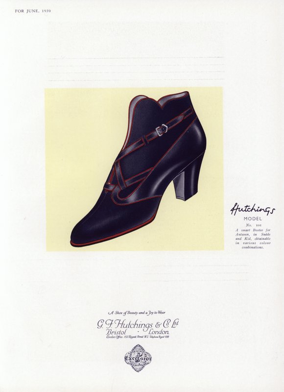 Damenschuhwerbung, 1930er Jahre von English School