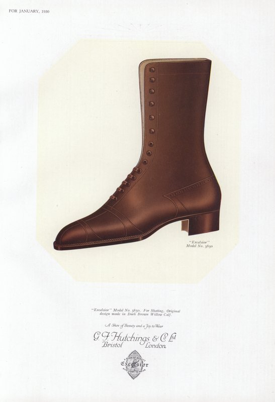 Damenschuhwerbung, 1930er Jahre von English School