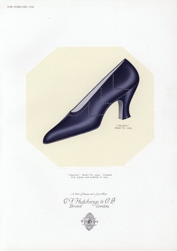 Damenschuhwerbung, 1930er Jahre von English School