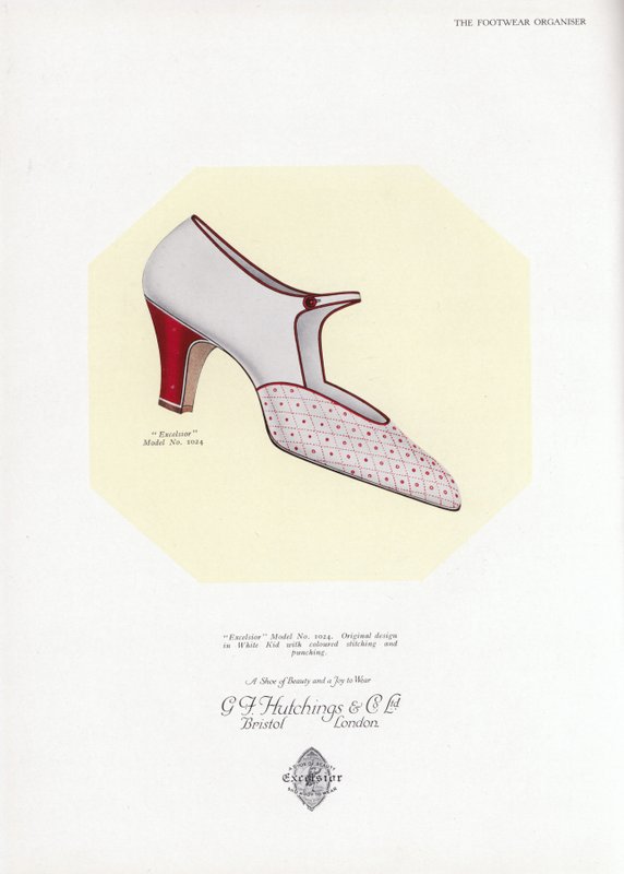 Damenschuhwerbung, 1930er Jahre von English School