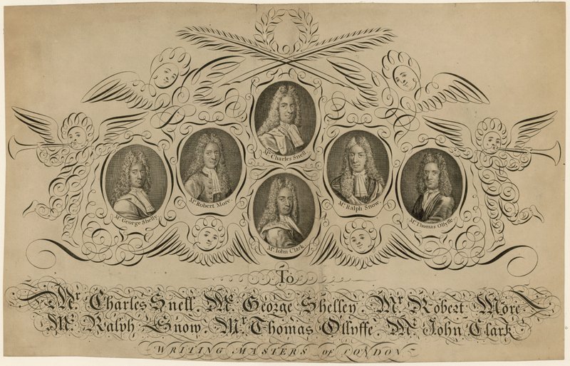 Schreibmeister von London von English School